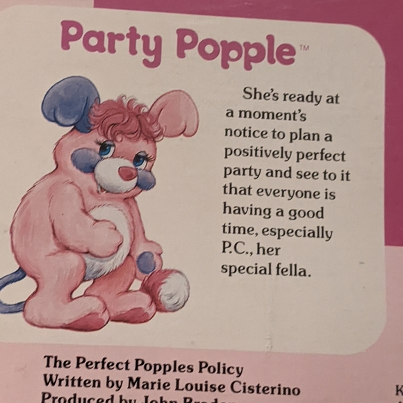 BNIP Vintage Popples Cassette and Cut Out Figures - Picture 6 of 11